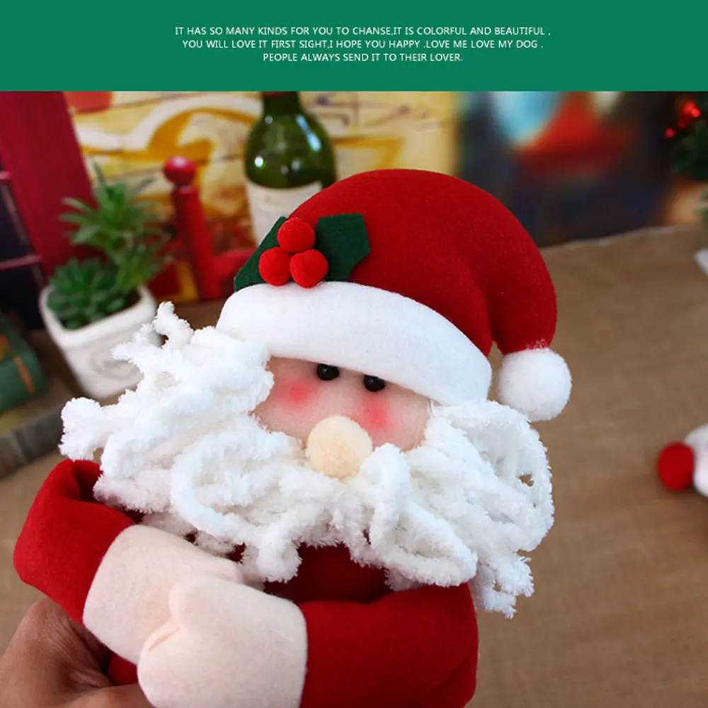 Домашняя праздничная одежда объятия бутылки держать крышки крышка для с красным