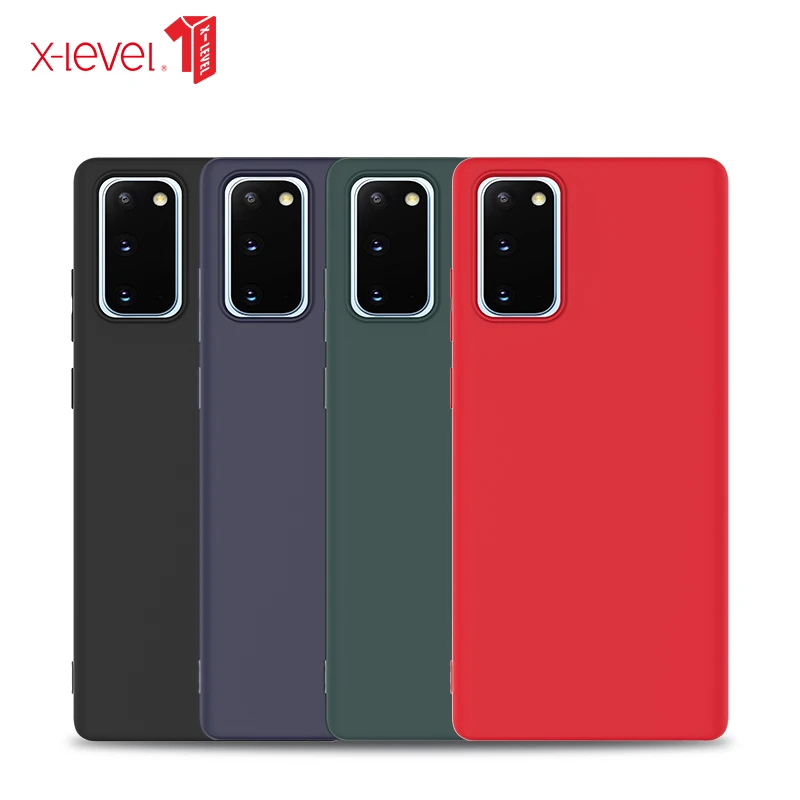 Чехол X-Level из жидкого силикона для Samsung S21 S20 S10 S10E Note 20 10 9 Plus ультрамягкий гелевый