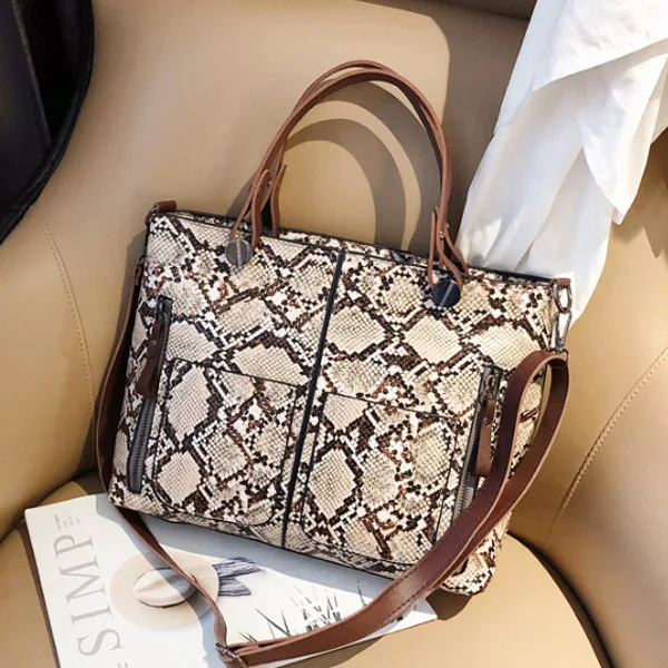 Роскошная сумка Tote женские сумки дизайнерские модные из искусственной кожи Наплечная Сумка, кожа под крокодила сумка через плечо для женщин сумка через плечо ACELURE - Цвет: Khaki
