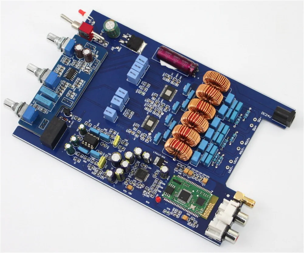 TPA3116+AK4490 2.1 Bluetooth Class D digital power amplifier HIFI home desktop audio fever 100W+50W*2 | Электроника