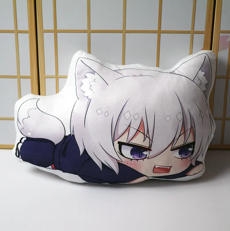 B Kamisama love Подушка Игрушка Аниме Tomoe короткие плюшевые мягкие милые лисы кукла Двусторонняя наволочка 30x50 см для подарка - Цвет: B