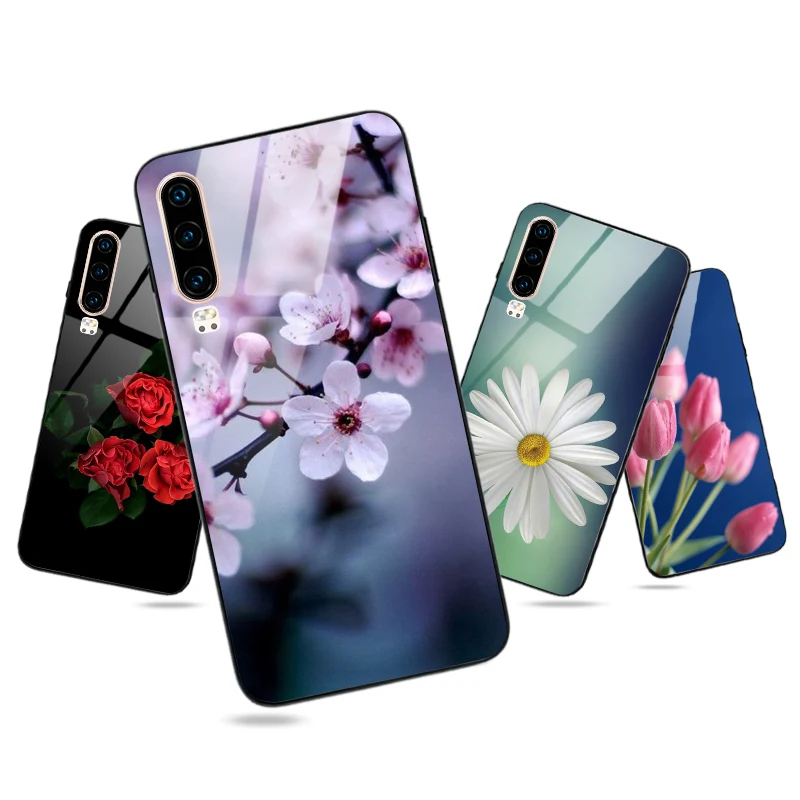 For Huawei P9 P10 P20 P30 Lite Pro Mate 10 20 P Smart Plus 2019 2018 Case Vanish Bright Floral Covers |