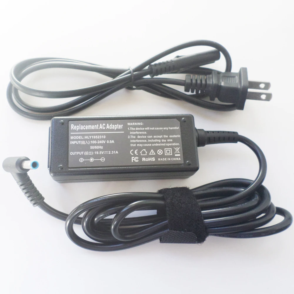 

New 19.5V 2.31A AC Adapter Battery Charger Power Supply Cord For HP Chromebook 11 G3,11 G4,14 G1,14 G4 For ProBook x360 11 G4