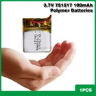 3,7 V 100mAh литий-ионная батарея 751517 литиевая полимерная аккумуляторная батарея для MP3 MP4 bluetooth гарнитура светодиодный рекордер