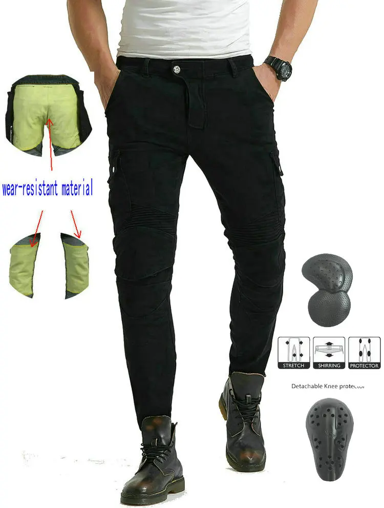 Мотоциклетные джинсы Loong в байкерском стиле повседневные брюки для верховой езды