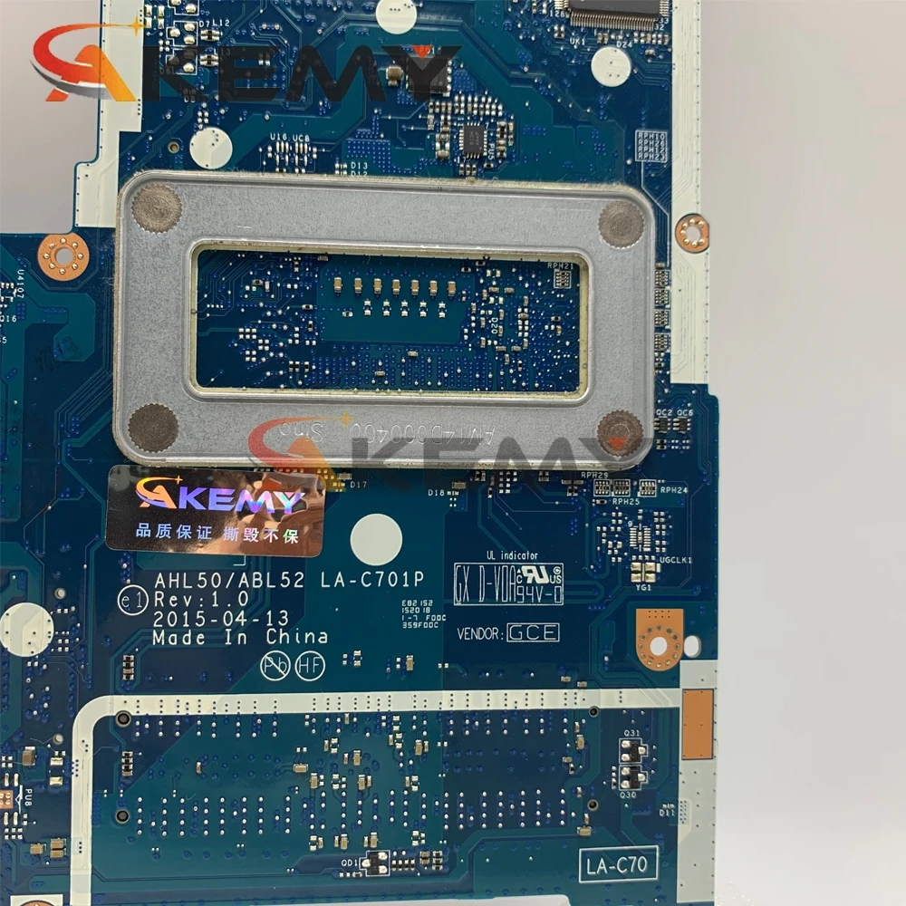 

For HP PAVILION 15-AC Laptop Motherboard With i5-4210U 836881-601 836881-001 AHL50/ABL52 LA-C701P MB 100% Tested Fast Ship