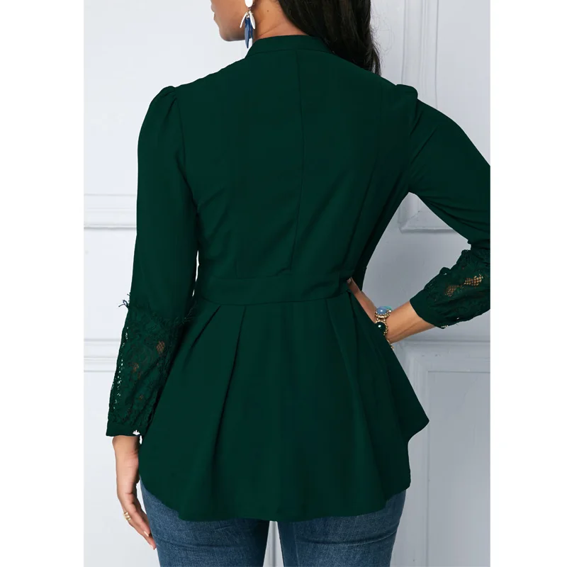 Новые Модные Винтажные элегантные женские рубашки блузки весна осень с длинным