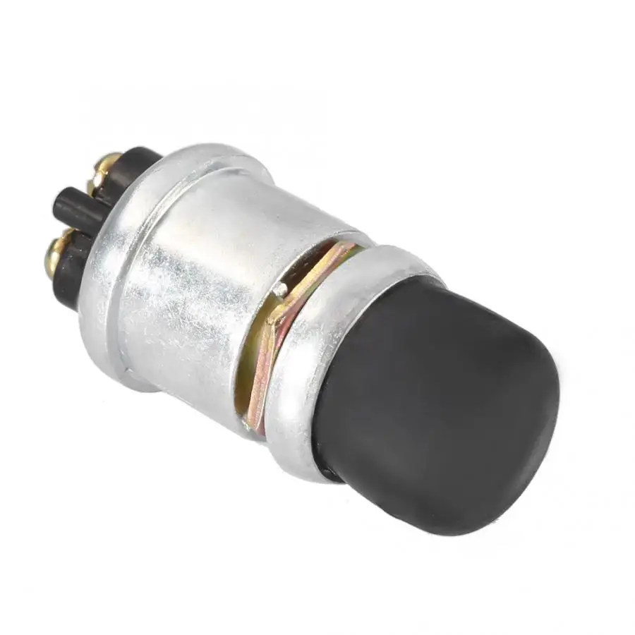 Hot Sell 2Pin 12V 20A Waterproof Car Boat Bike Switch Push Button Horn Engine Start Heavy Duty Universal Die-cast Aluminum | Автомобили и