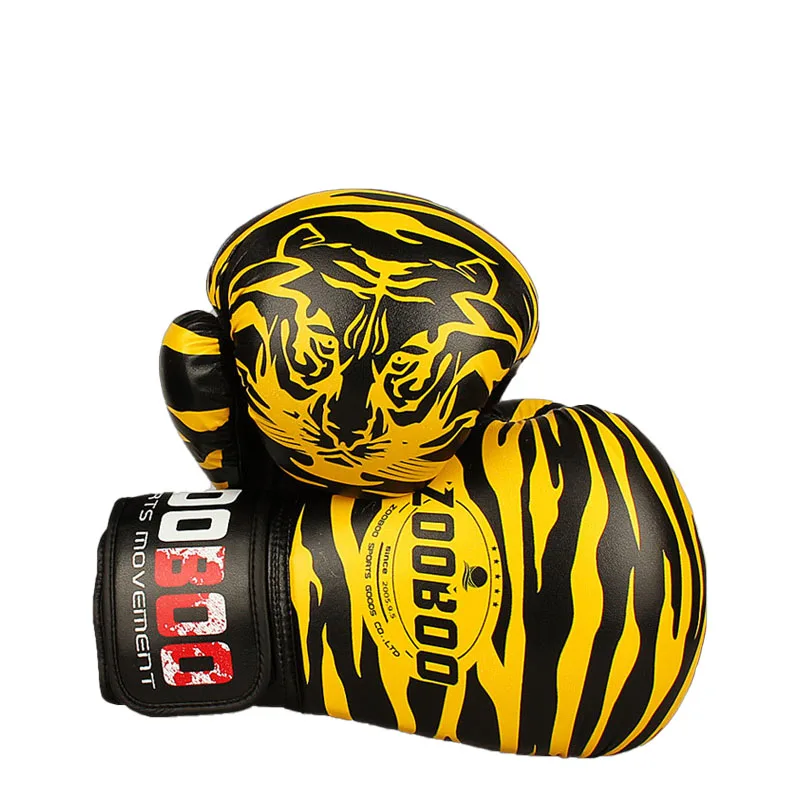 

Boxing Gloves Professional Tiger Mesh Breathable PU Leather Flame Gloves Sanda Boxe Thai Glove Box Mma guantes de boxeo