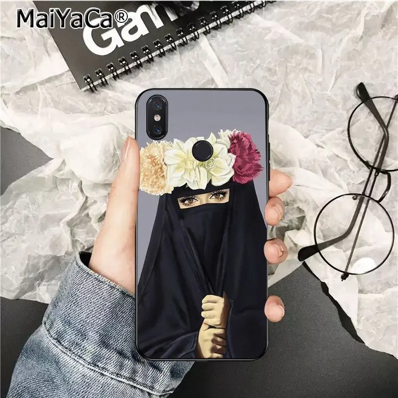 MaiYaCa исламский мусульманский Hijabi Женский мягкий чехол из ТПУ для телефона xiaomi mi 6 8