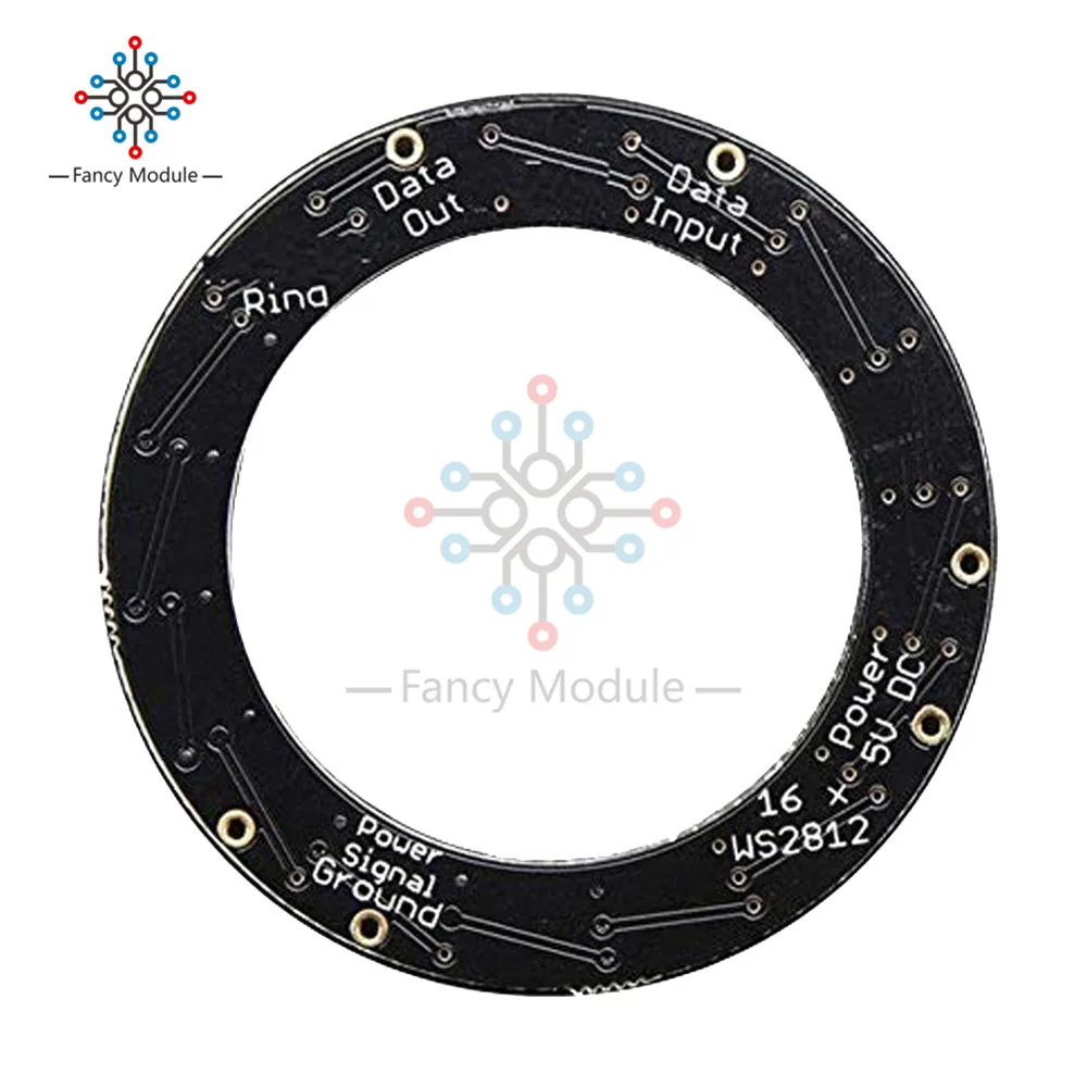 Diymore 16 бит 5050 RGBW SK6812 светодиодный кольцо со встроенным драйвером нейтральный