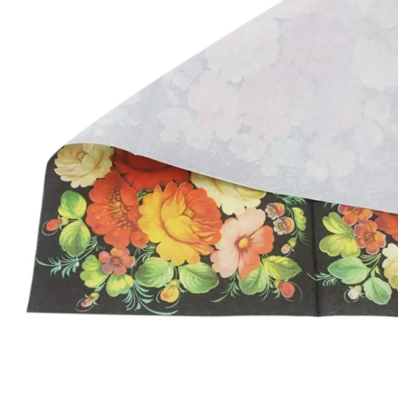 Новинка Лидер продаж разноцветные салфетки для напитков с цветочным узором