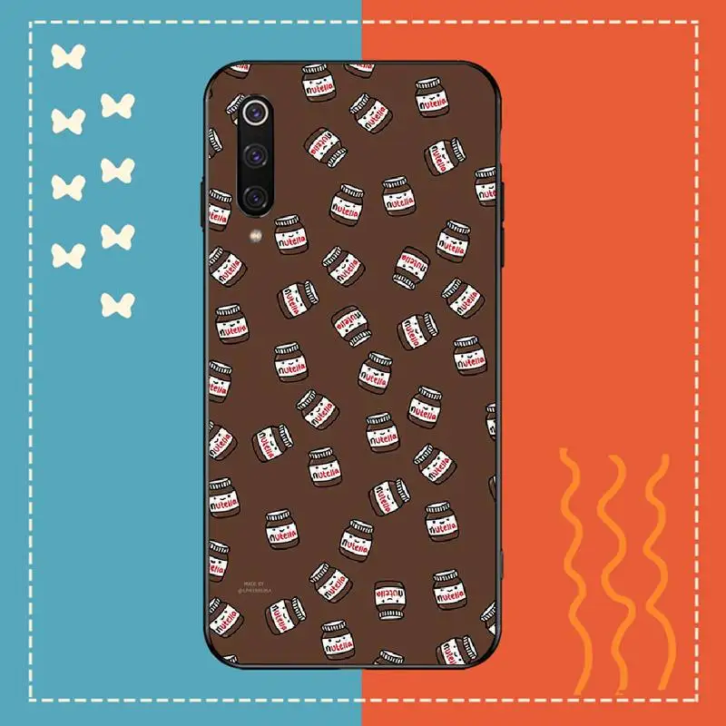 Черный чехол для телефона PENGHUWAN из ТПУ с изображением шоколадной еды Tumblr Nutella