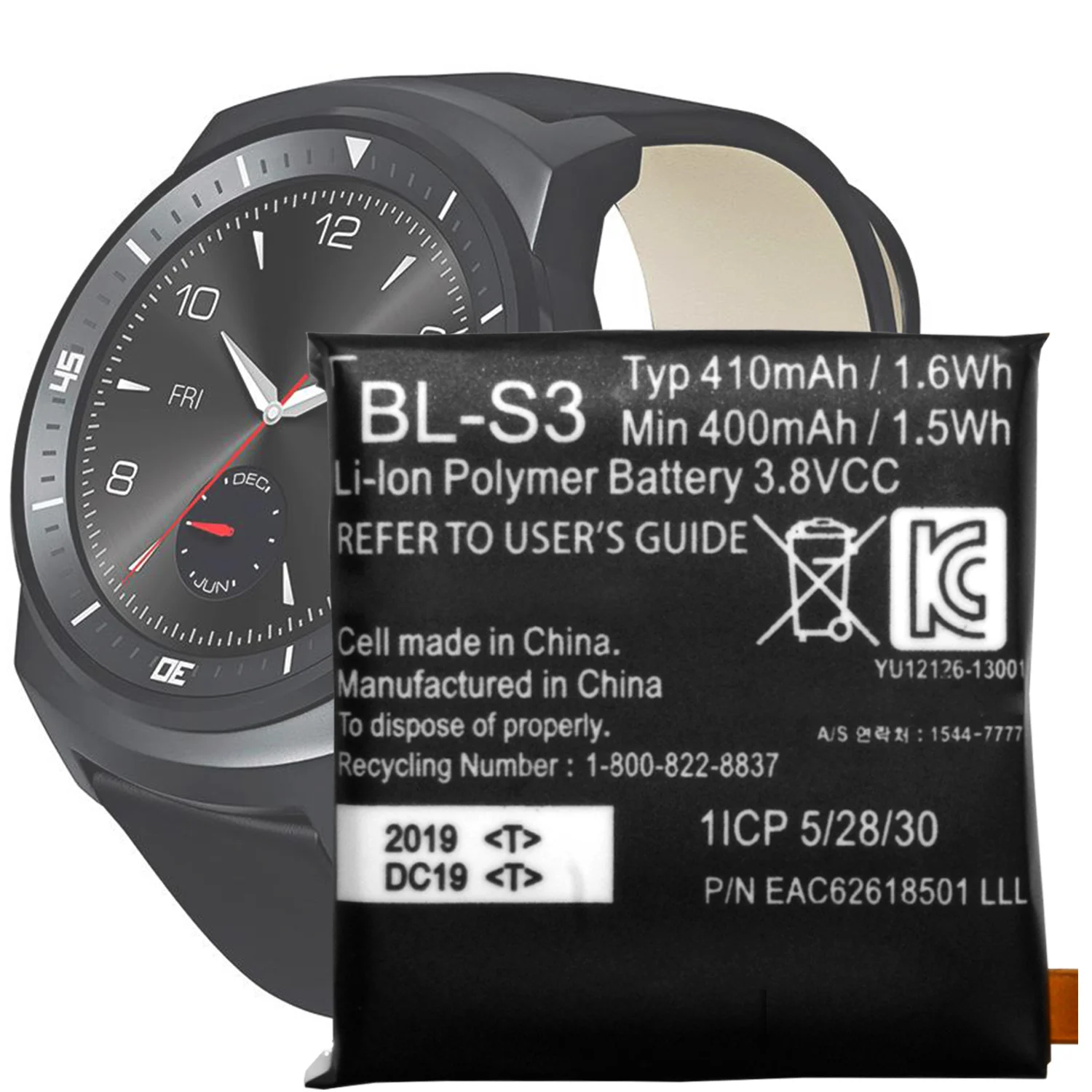 

BL-S3 Battery For LG G Watch R W110 LG-W110 Battery Replacement Repair Part