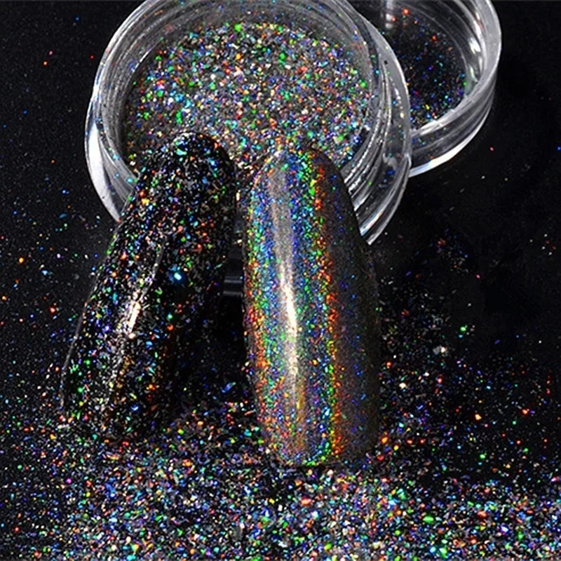 Цветные яркие сверхблестящие Блестки для ногтевого дизайна ультраяркие