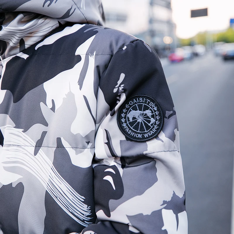 Camouflage Man Jacket Winter Coat Jacket for Men Thick Hooded Parkas Homme Clothing Fashion Zipper Male Jacket Jaqueta Masculina