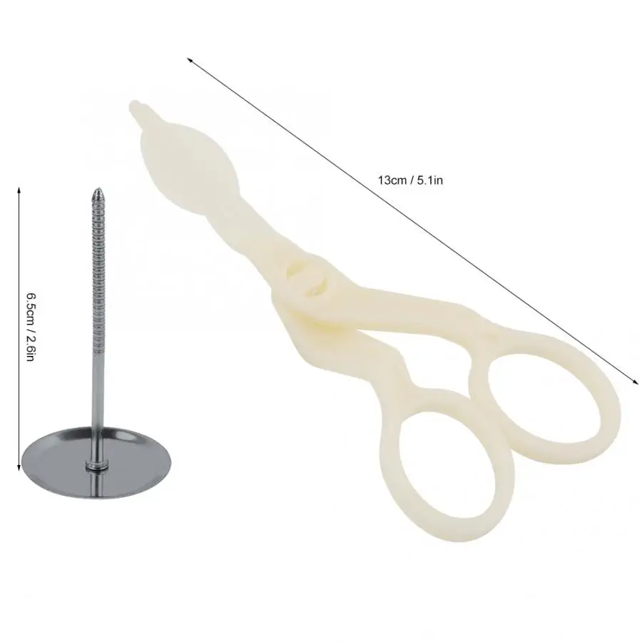 Пластиковые ножницы для изготовления цветов тортов мастики сахарной инструмент