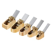 5 piece woodworking plane cutter set curved sole metal copper luthier tool violin viola cello wooden instrument