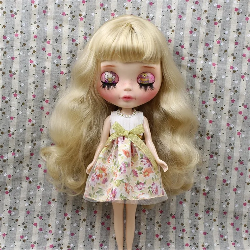 Наряды для куклы ICY DBS Blyth белое платье с открытыми плечами и цветочный костюм 1/6 BJD