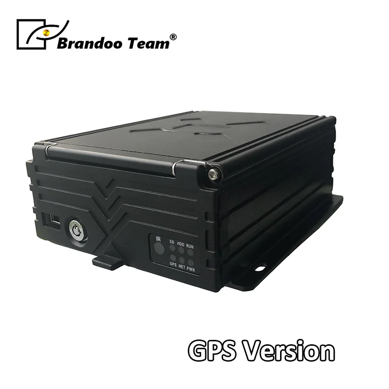 Более дешевый AHD 4 канальный 4G gps HDD Мобильный автомобиль такси Автобус DVR 4CH рекордер Видео Аудио Видео Регистратор - Название цвета: GPS