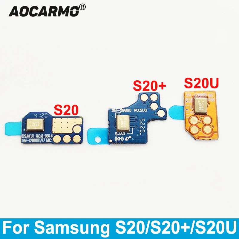Aocarmo для Samsung Galaxy S20/S20 +/S20 Плюс/S20U Топ микрофонный модуль элемент со снижением