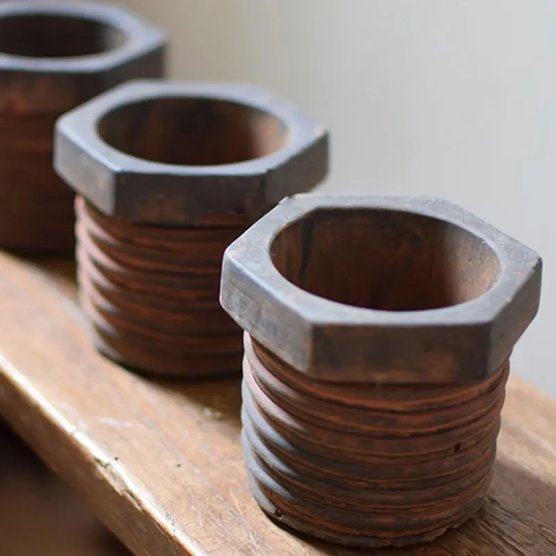 

Screw Flowerpot Concrete Mould Industrial Style Succulent Container Cement Silicone Mold Concrete Pen Holder Candle Vessel Mold