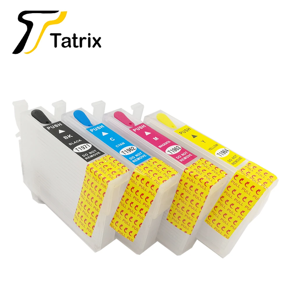 Tatrix T1971 T1961 T1951 набор чернил для заправки картриджа принтера Epson XP 201 204 214 401 101 211 104