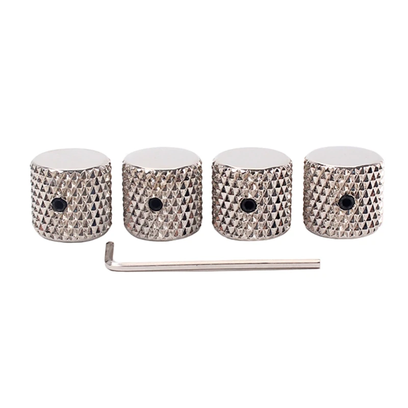 

4Pcs Electric Guitar Knobs, Bass Knobs, Dome Knob Volume Tone Guitar Speed Control Knobs for Electric Guitar and Bass