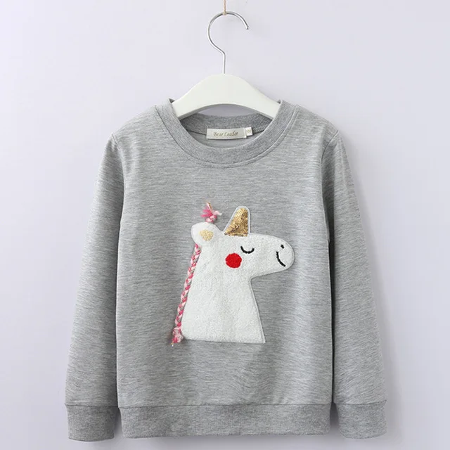 Grey AZ1489 Bear Leader/детская одежда; Новинка г.; Весенняя детская одежда для мальчиков и девочек с рисунком динозавра; Лоскутная Толстовка принцессы; одежда; От 2 до 7 лет - Цвет: Grey AZ1489
