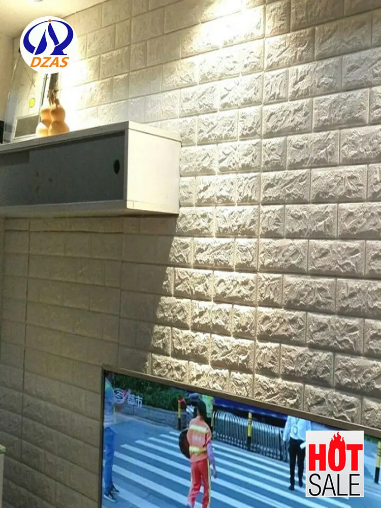 3D stereo wall sticker TV background wallpaper living room waterproof Wallpaper | Обустройство дома