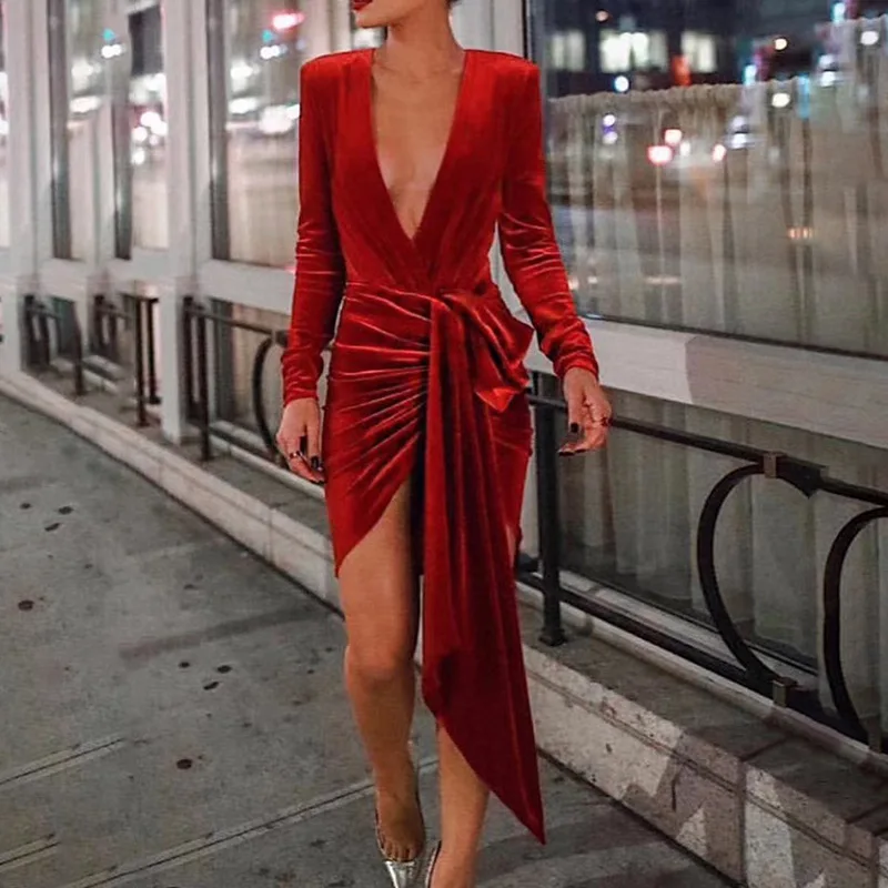 Красное черное облегающее мини-платье высшего качества пикантные элегантные