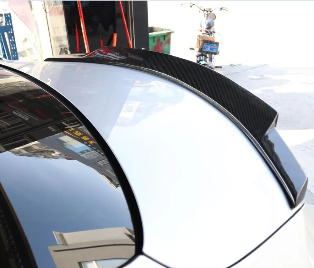 Углеродное волокно заднее крыло багажника выступ Спойлеры для 15 18 Benz C Class W205 2015 2016