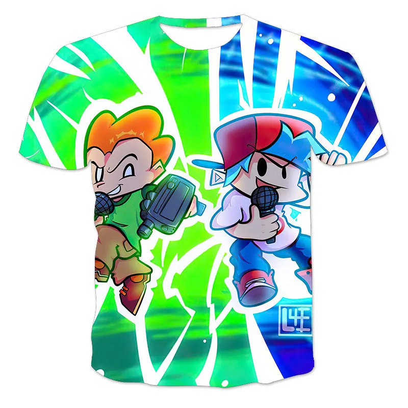 

Friday Night Fashion 3D Printed Men Women T Shirt Fashion Anime Short Sleeve Oversized T Shirts Street Hip Hop Style O-Neck Tops