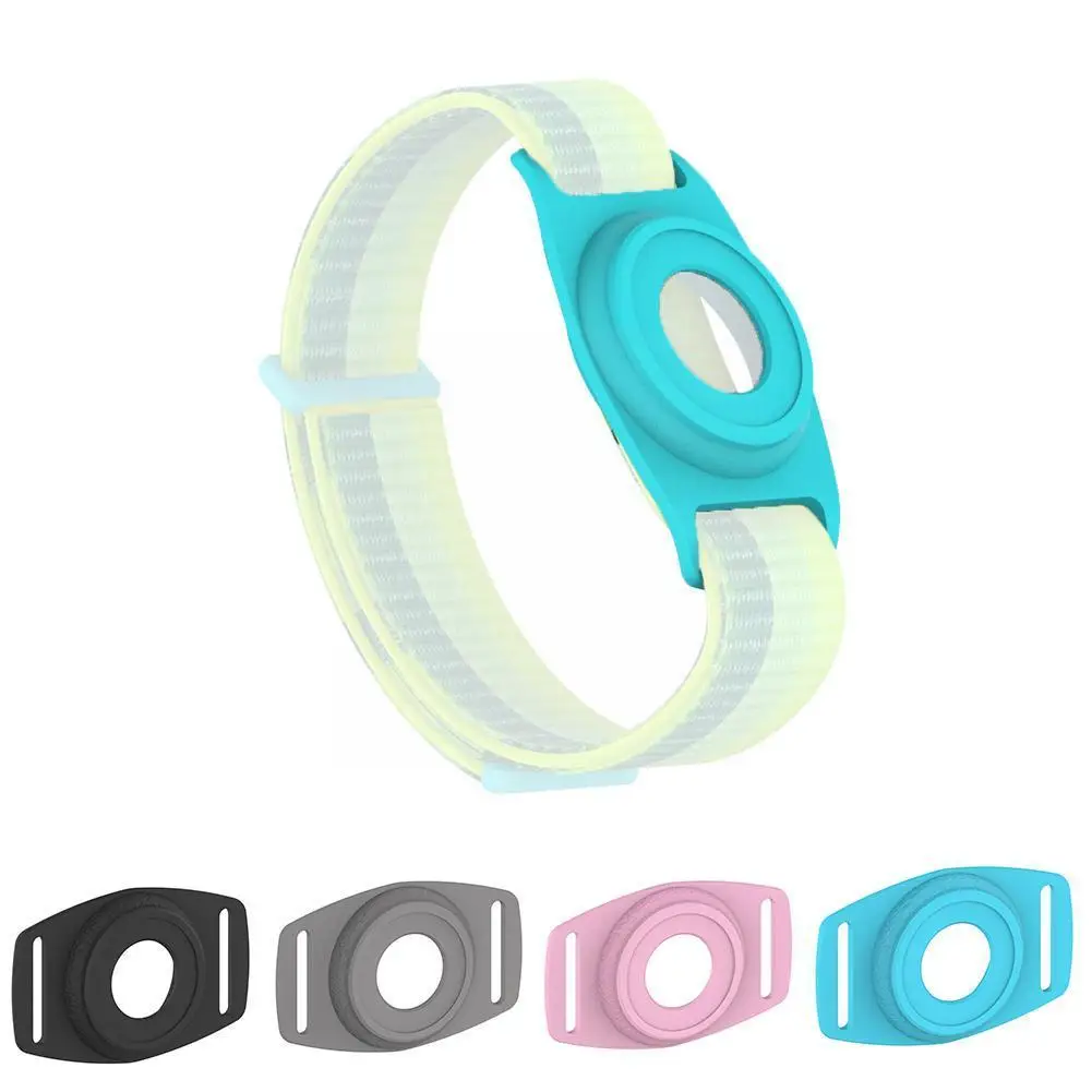 portable super light silicone case for airtag watch children for elderly anti lost protective wearable cover band device e5c7 free global shipping