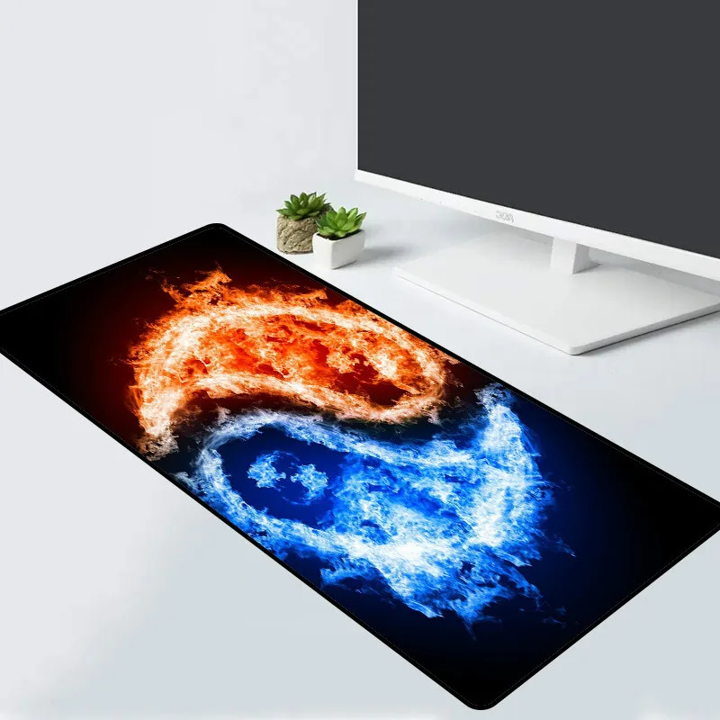 

XGZ Two Groups of Flame Gaming Mouse Pad Computer Notebook Office Keyboard Game Console Accessories Large Mouse Pad Desk Mat