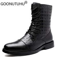 2021 mens winter ankle boots casual genuine leather shoes male autumn army snow boot male military boots for men big size 36 47