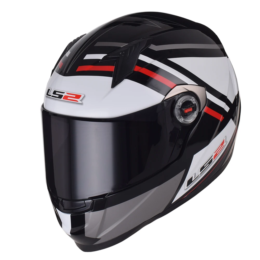 25 with dark visor LS2 FF358 классический Capacetes de Motociclista мотоциклетный шлем анфас мотоциклетный мужской гоночный мотоциклетный шлем - Цвет: 25 with dark visor