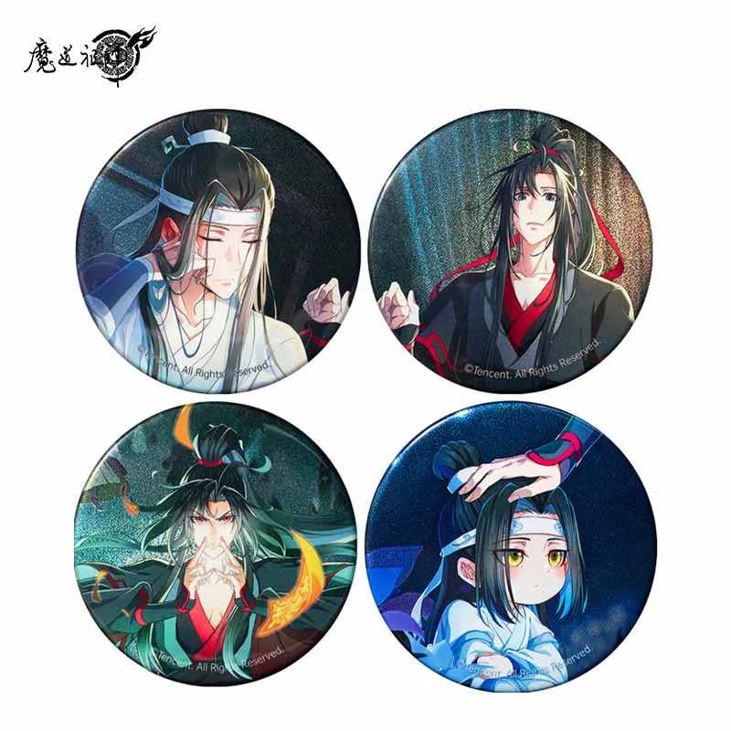 

Значок значок в стиле аниме Grandmaster of Demonic Culture Wei Wuxian Lan Wangji, игрушки-сувениры 75 мм