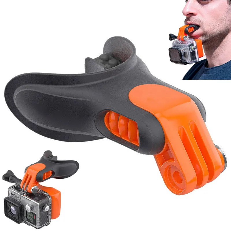 Экшн-камера зубные скобы держатель рот крепление для GoPro Hero Xiaomi Yi SJCAM Insta360 серфинг