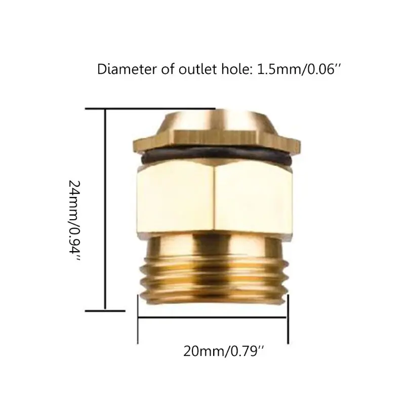 

180 Degree Rotary 1/2\" Garden Lawn Sprinkler Head Irrigation Sprayer Nozzle Tool