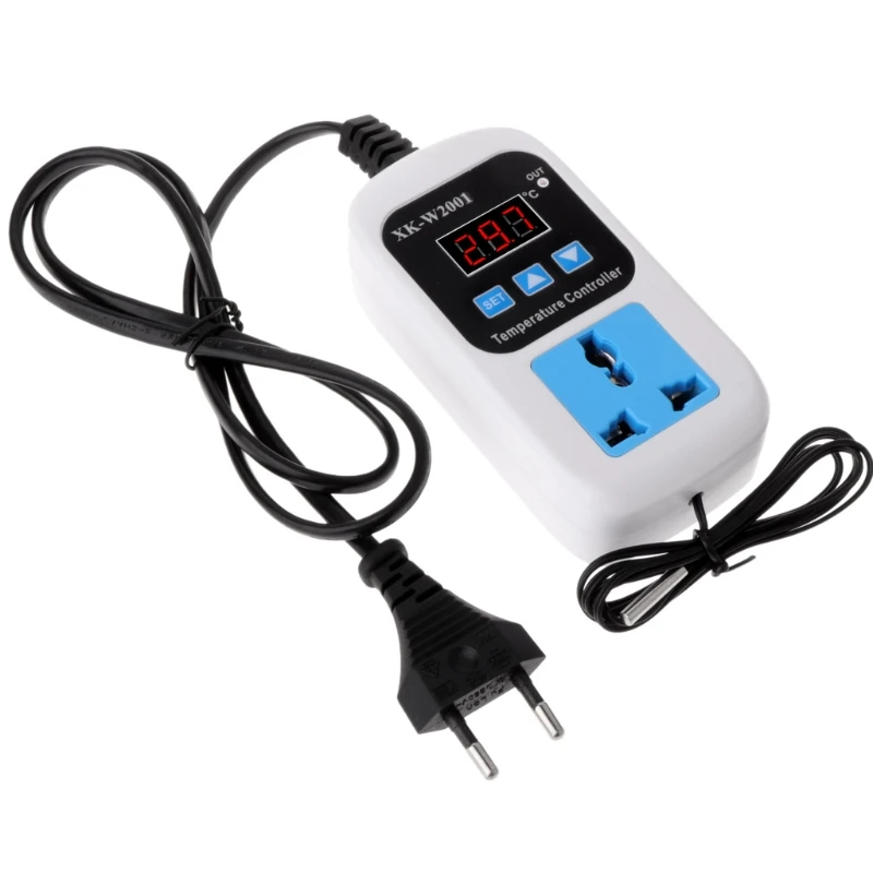 

Digital Thermostat -50~110C Temperature Controller Switch AC110-220V with Socket K3KA