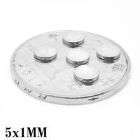 10020050010002000pcs 5x1 mini small round magnets n35 circular search magnet strong 5x1mm permanent ndfeb magnets disc 51