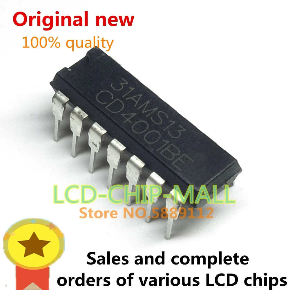 

1 шт CD4001BE CD4001 4001 DIP14 в наличии 100% хорошо