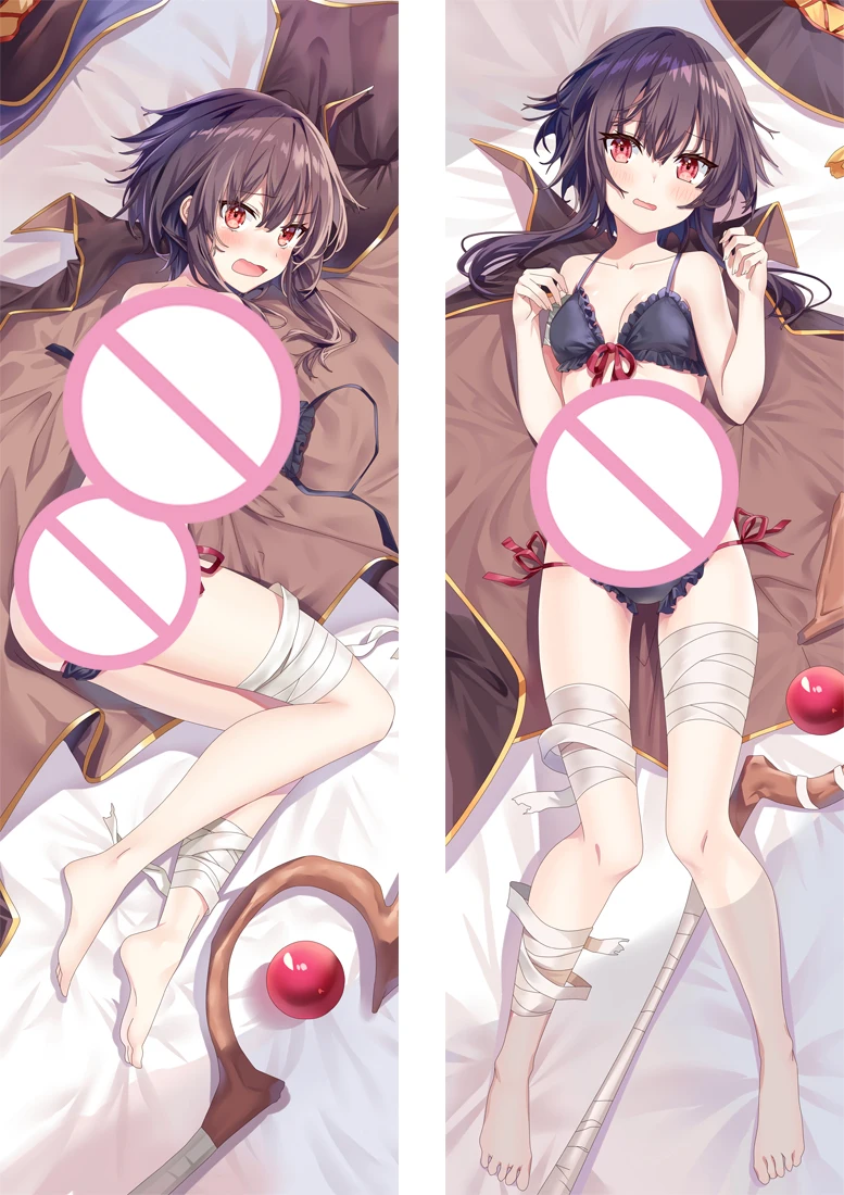 

Konosuba God's Blessing On This Wonderful World Megumin Dakimakura Cover Cartoon Anime Outaku Pillowcase Hugging Body Bedding