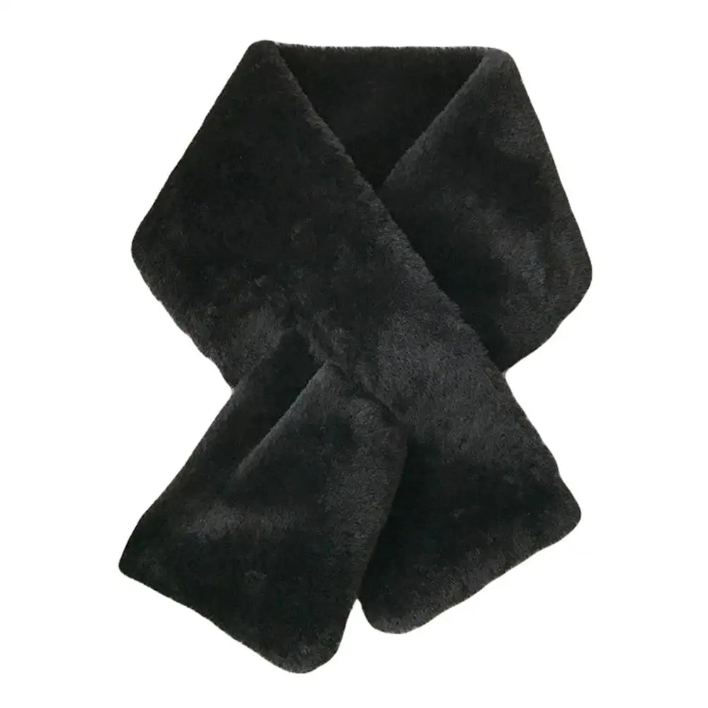 Женская модная зимняя Свободная верхняя одежда из искусственного меха шарф с