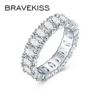 bravekiss trendy eternity bague rings for women luxury wedding bands promise ring cubic zirconia gifts fashion jewelry ur0580a