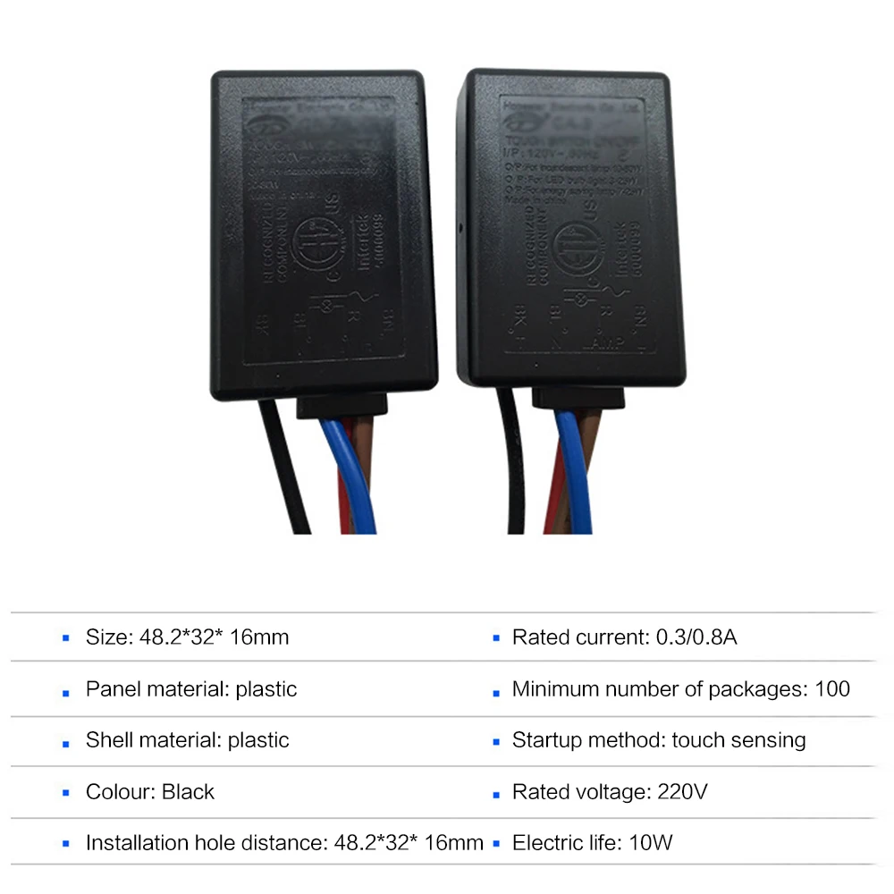 AC220-240V встроенный 3-сторонний сенсорный диммер 25-150 Вт для лампы накаливания Tungslen