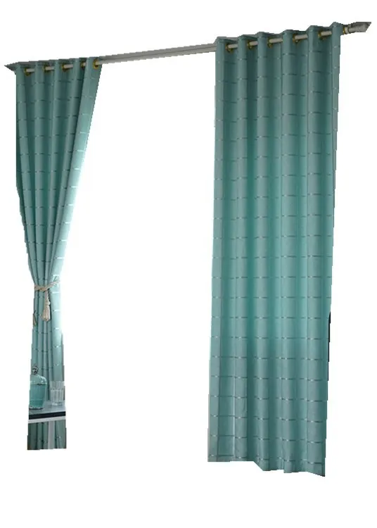 

Modern Simple Cotton-linen Lattice Shade Jacquard Curtains Screen Stylish Modern Tulles Curtains for Living Dining Room Bedroom