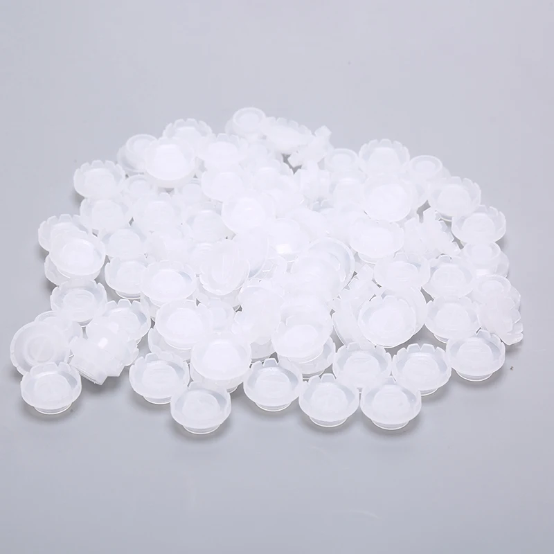 

100pcs Disposable Eyelashes Blossom Cup Eyelashes Glue Holder Plastic Stand Fan Eyelash Extension Makeup Tools New