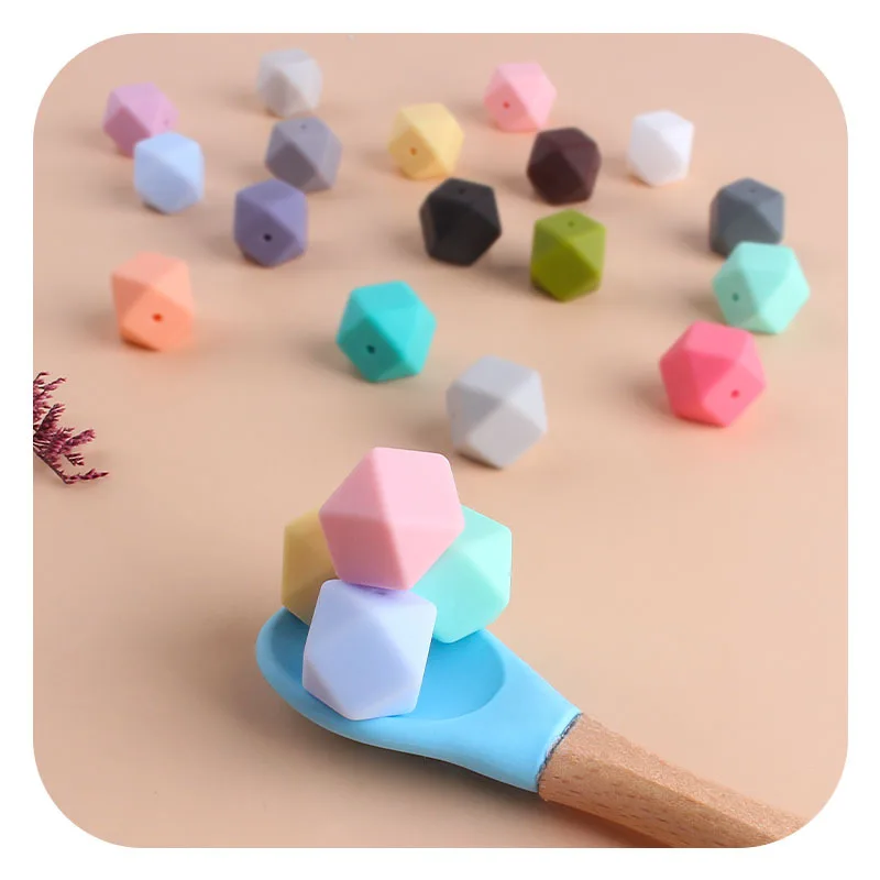 Cuentas de silicona sin BPA para chupete, cadena de Clip para dentici&oacute;n de beb&eacute;, accesorios para reci&eacute;n nacidos, 10 Uds.-1